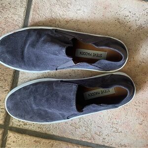 Steve Madden Gray Loafers Slip-On Shoes